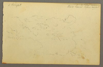 Dessin, Étude de nuages, 1844 - Frederic Edwin Church