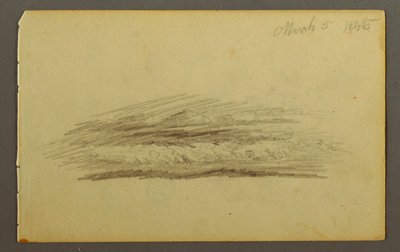 Dessin, banc de nuages, 1845 - Frederic Edwin Church