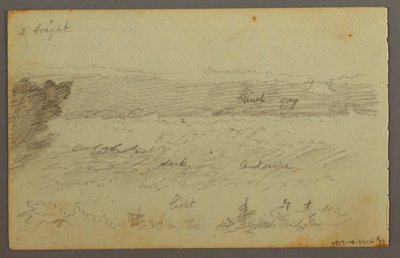Dessin, Études de nuages, peut-être 1844 - Frederic Edwin Church