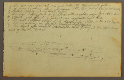 Dessin, Études de nuages, peut-être 1844 - Frederic Edwin Church