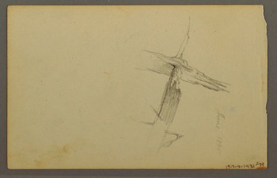 Dessin, Étude de nuages, versant d