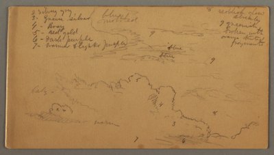 Dessin, étude de nuages, peut-être 1874 - Frederic Edwin Church