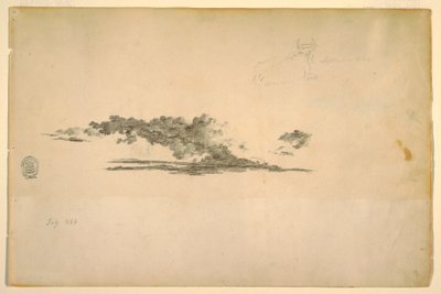 Dessin, vache, nuages, juillet et septembre 1844 - Frederic Edwin Church
