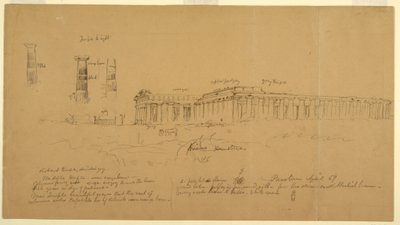 Dessin, Temples grecs doriques d