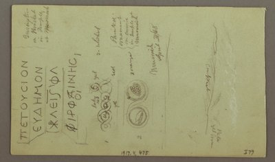 Dessin, façade du Parrelorium, 28 avril 1868 - Frederic Edwin Church