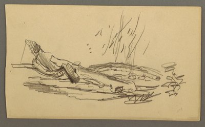 Dessin, Arbre tombé, peut-être 1877 - Frederic Edwin Church