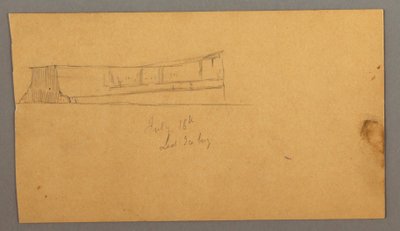 Dessin, iceberg flottant, 16 juillet 1859 - Frederic Edwin Church