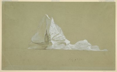 Dessin, iceberg flottant, 9 juillet 1859 - Frederic Edwin Church