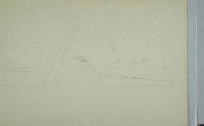 Dessin, iceberg flottant, juin ou juillet 1859 - Frederic Edwin Church