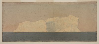 Dessin, iceberg flottant, Labrador, juin ou juillet 1859 - Frederic Edwin Church