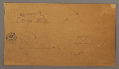 Dessin, icebergs flottants, 7 juillet 1859 - Frederic Edwin Church