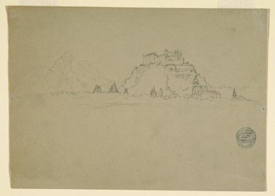 Dessin, Hehensalzburg, Autriche (Verso), 1868 - Frederic Edwin Church