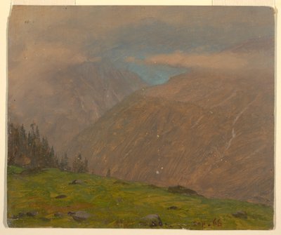 Dessin, Alpes italiennes, septembre 1868 - Frederic Edwin Church