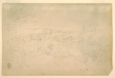 Dessin, paysage, juillet 1844 - Frederic Edwin Church