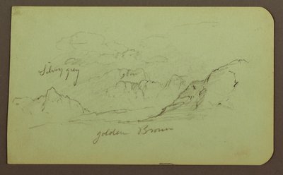 Dessin, paysage ; verso : figures, église, 1883 - Frederic Edwin Church