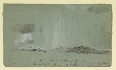Dessin, Paysage avec pluie, 1860 - Frederic Edwin Church