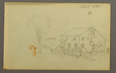 Dessin, Loft avec quai au bord d
