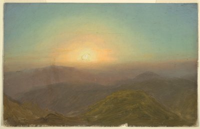 Dessin, paysage du matin, 1865 - Frederic Edwin Church