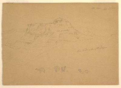 Dessin, Mont Hor, 23 février 1868 - Frederic Edwin Church