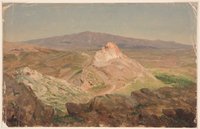 Dessin, Mont Pentélique, avril 1869 - Frederic Edwin Church