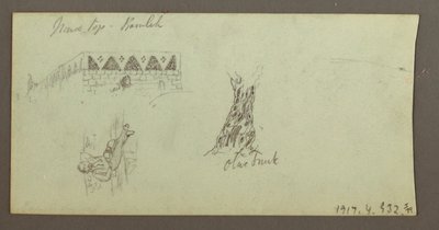 Dessin, chaîne de montagnes, février 1868 - Frederic Edwin Church
