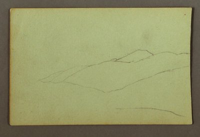 Dessin, crête de montagne, peut-être 1856 - Frederic Edwin Church