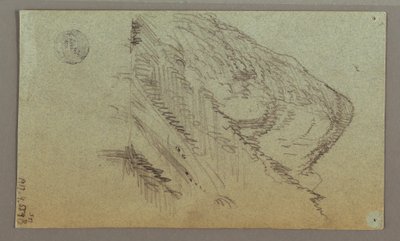 Dessin, vallée de la montagne, peut-être 1868 - Frederic Edwin Church