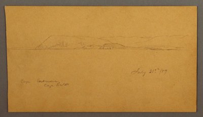 Dessin, Côte montagneuse, 21 juillet 1859 - Frederic Edwin Church