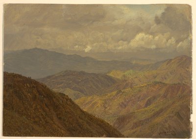 Dessin, paysage montagneux, juillet 1865 - Frederic Edwin Church