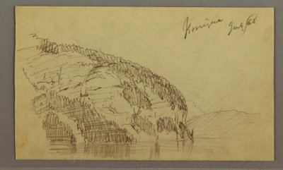Dessin, Mountainside, juillet 1868 - Frederic Edwin Church