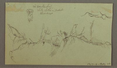 Dessin, Narrow Valley, bâtiment, 11 septembre 1803 - Frederic Edwin Church