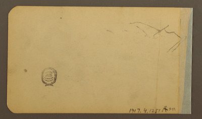 Dessin, plaine, colline, ville ; Verso : chaîne de montagnes, 1889 - Frederic Edwin Church