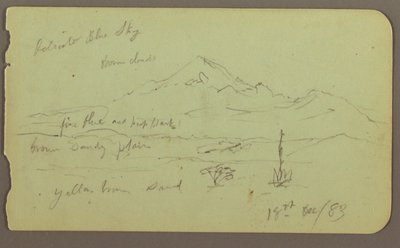 Dessin, Popocatapel ; Verso : frise sur l
