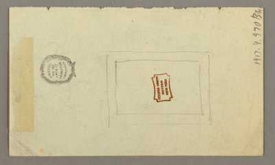 Dessin, motif rectangulaire, peut-être 1868 - Frederic Edwin Church