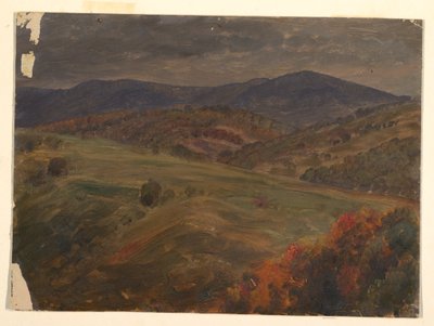 Dessin, scène dans les Catskills, 1870-80 - Frederic Edwin Church