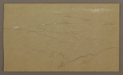 Dessin, rivage et mer, "Bloxburgh", août 1865 - Frederic Edwin Church