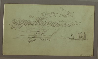 Dessin, étude du ciel, février 1869 - Frederic Edwin Church