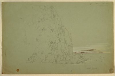 Dessin, "Tête du Sud", 1851 - Frederic Edwin Church