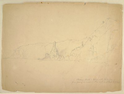 Dessin, "Statue Rock", septembre 1851 - Frederic Edwin Church