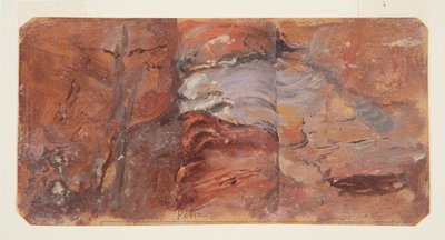 Dessin, étude de rochers, Petra, février 1868 - Frederic Edwin Church