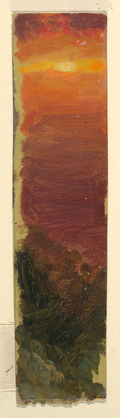 Dessin, coucher de soleil, 1868 - Frederic Edwin Church