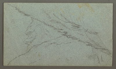 Dessin, Tauern Peaks, The K nigss, juillet 1868 - Frederic Edwin Church