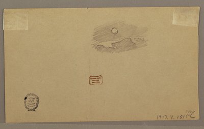 Dessin, orage sur la crête, juillet 1866 - Frederic Edwin Church