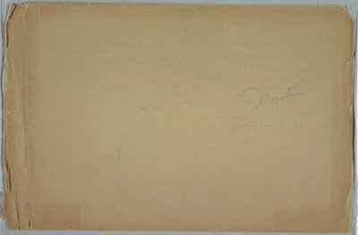 Dessin, vallée entre des montagnes, Guanoco, près de Guaranda, Équateur, 11 juin 1857 - Frederic Edwin Church