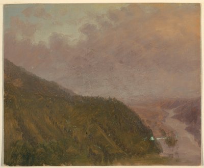 Dessin, Vallée depuis le sommet d