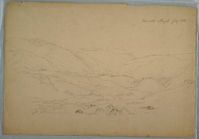 Dessin, vallée près d