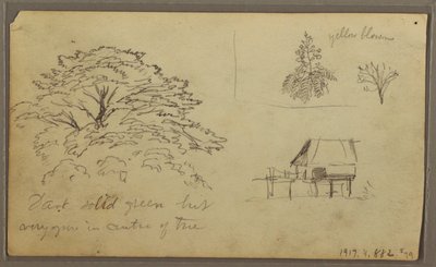 Dessin, Vue de Guayaquil, Équateur, 23 mai 1857 - Frederic Edwin Church