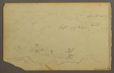 Dessin, Paysage boisé, 1844 - Frederic Edwin Church