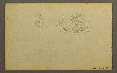 Dessin, paysage boisé, peut-être 1845 - Frederic Edwin Church