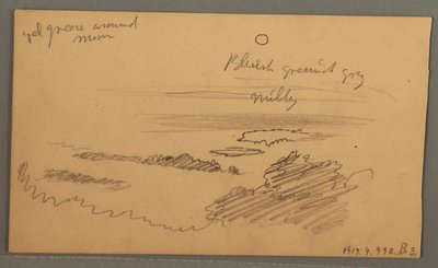 Dessin, vallée boisée, octobre 1873 - Frederic Edwin Church